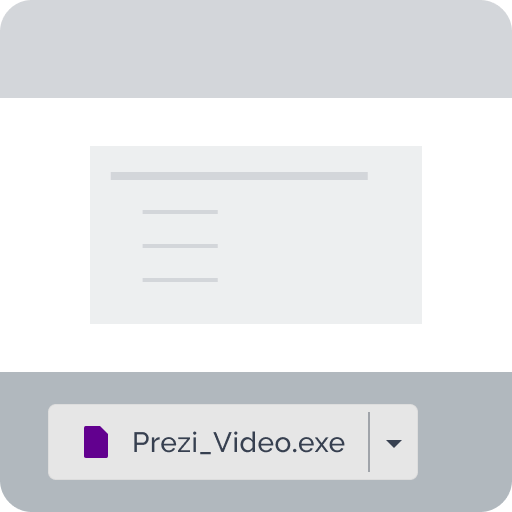 Nyissa meg a következő nevű fájlt: Prezi_Video.exe